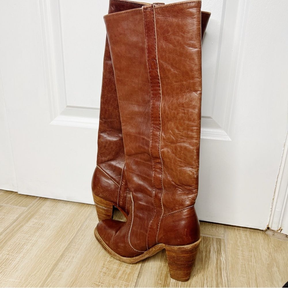 Vintage 1970s  Frye Boots Size 5 Brown Made in the USA  Dex Campus Boots - Picture 6 of 9